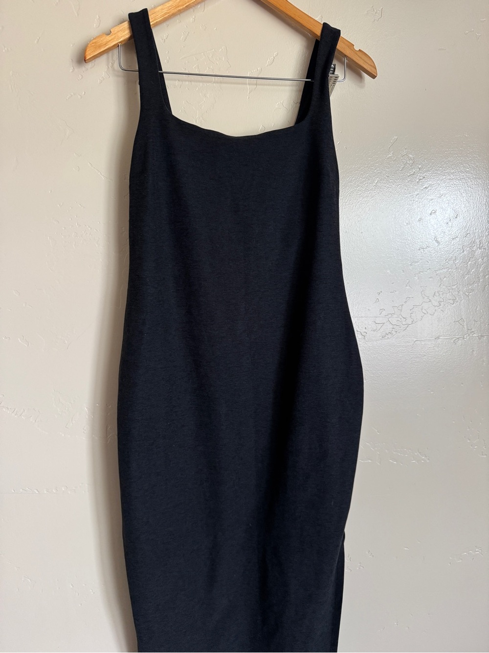 BEYOND YOGA Spacedye Icon Midi Dress Charcoal Black  L